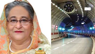  বঙ্গবন্ধু টানেল উদ্বোধন করলেন প্রধানমন্ত্রী
